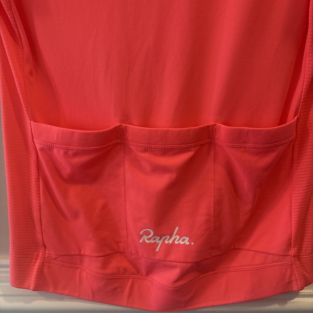 Rapha Core Woman's Short-Sleeve Jersey High-Vis Pink Size Medium - Picture 5 of 6